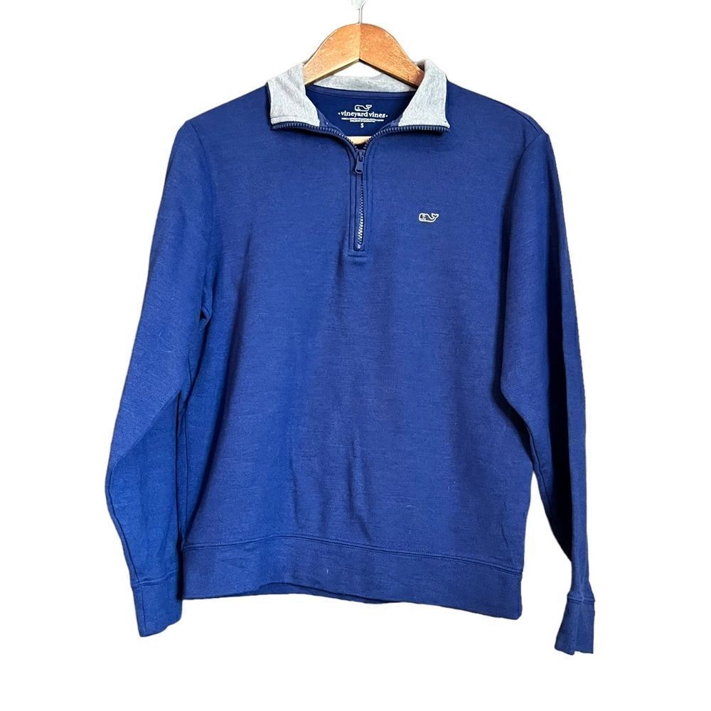 ‎Vineyard vines 1/4 zip blue sweater